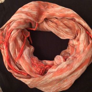 peach infinity scarf